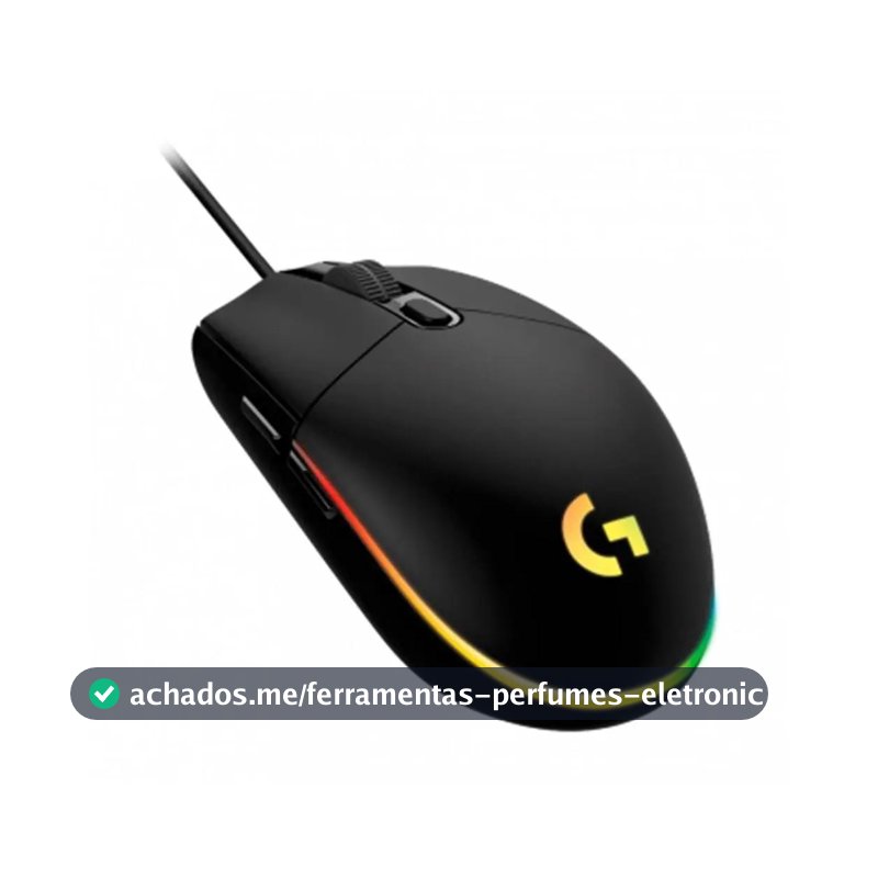 Mouse Ótico para Jogos Logitech G203 LIGHTSYNC Preto