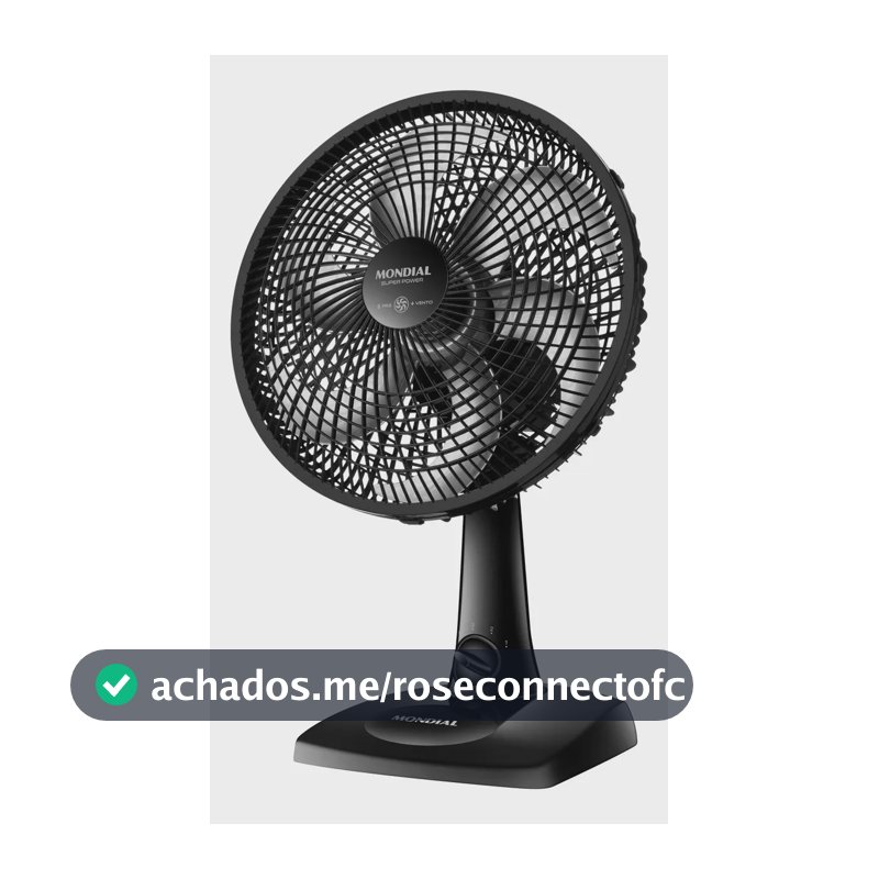 Ventilador de Mesa 30cm Super Power Mondial 60W VSP-30-B