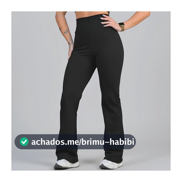 Calça Legging Leg Flare Zero Transparência Grossa Academia