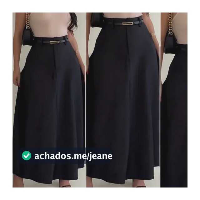 Saia Longa Godê Social Evangélica Alfaiataria Bolsos Rodada