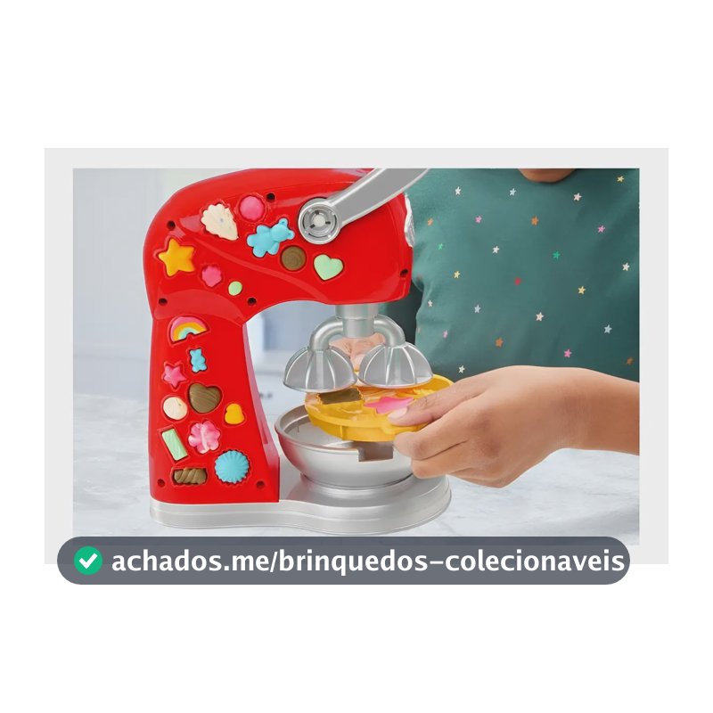 Massinha de Modelar Play-Doh Kitchen Creations Misturador Mágico com 5 Potes