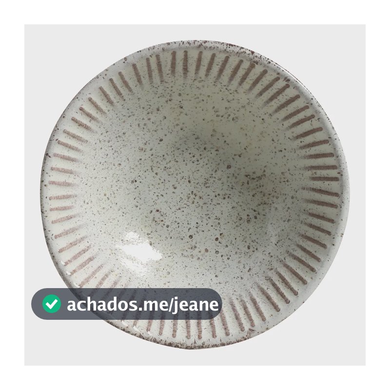 Kit 6 Cumbucas Cerâmica 370ml Porto Brasil Verde Menta Para Sopa Sobremesa