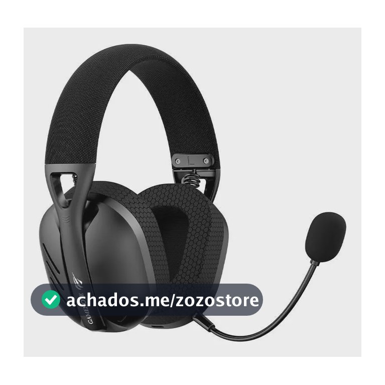 Headset Gamer Sem Fio Havit Fuxi H3 7.1 Surround Preto