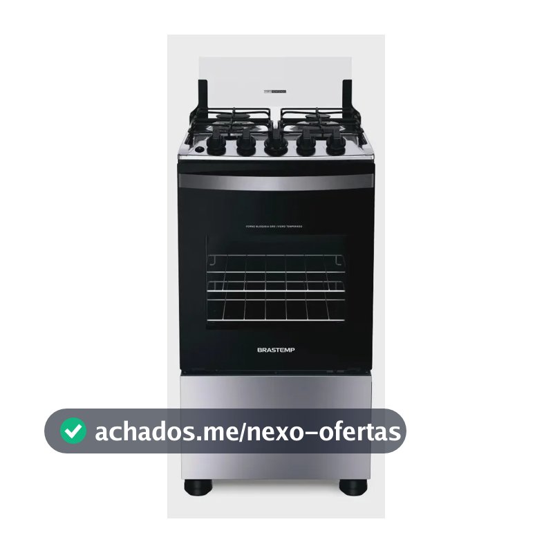 Fogão Brastemp 4 Bocas Inox Bfo4nbr - Bivolt