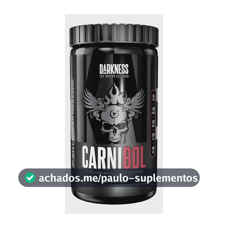 Proteína Darkness Carnibol Beef em pó sabor Blueberry x 900g