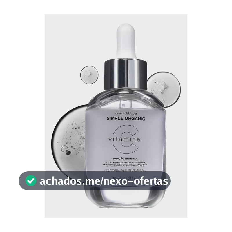 Simple Organic - Solução Vitamina C Tipo de pele Todo tipo de pele