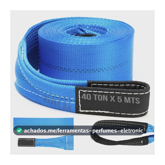 Cinta Fita 40 Toneladas X 5 Metros Reboque Guincho 4x4 100mm