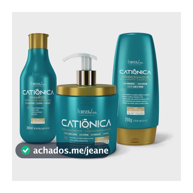 Kit Ionizante Catiônica Completa Forever Liss