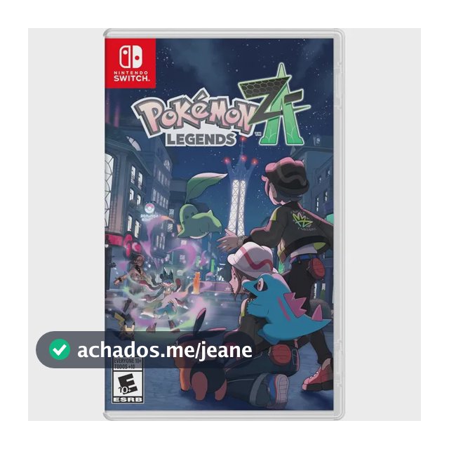 Jogo Pokemon Legends Z-a Switch Br Midia Fisica