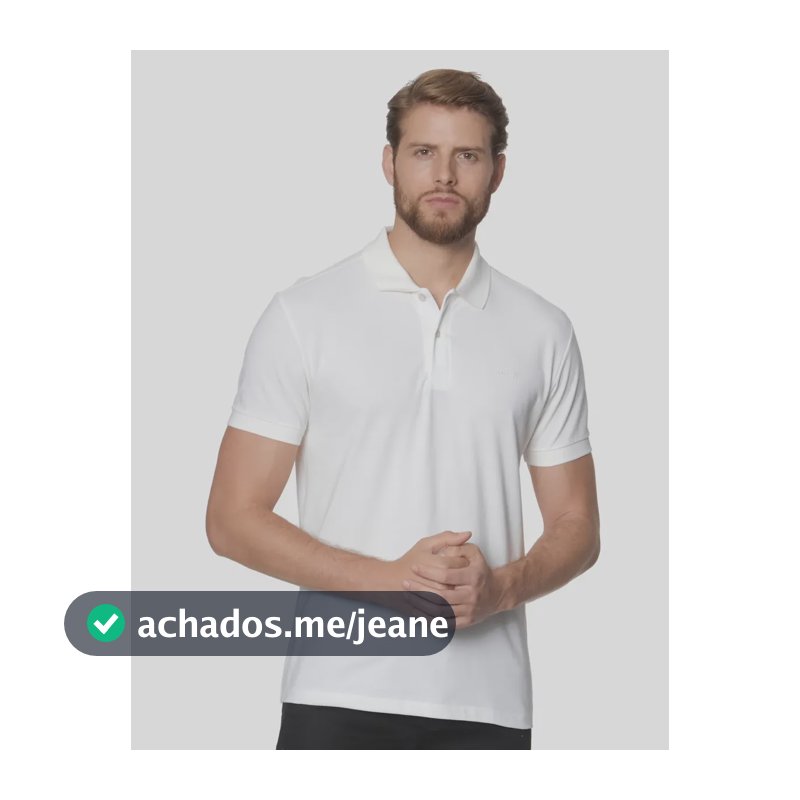 Camisa Polo Colcci Masculino 025.01.03115 Off Shell Apenas Logo Da Marca M Liso