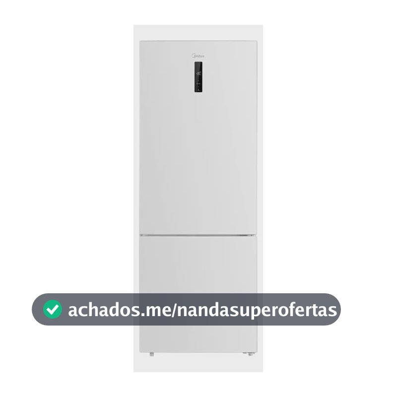 Geladeira Inverse Frost Free 416l Inverter Branca Midea Cor Branco MDRB593FGD013
