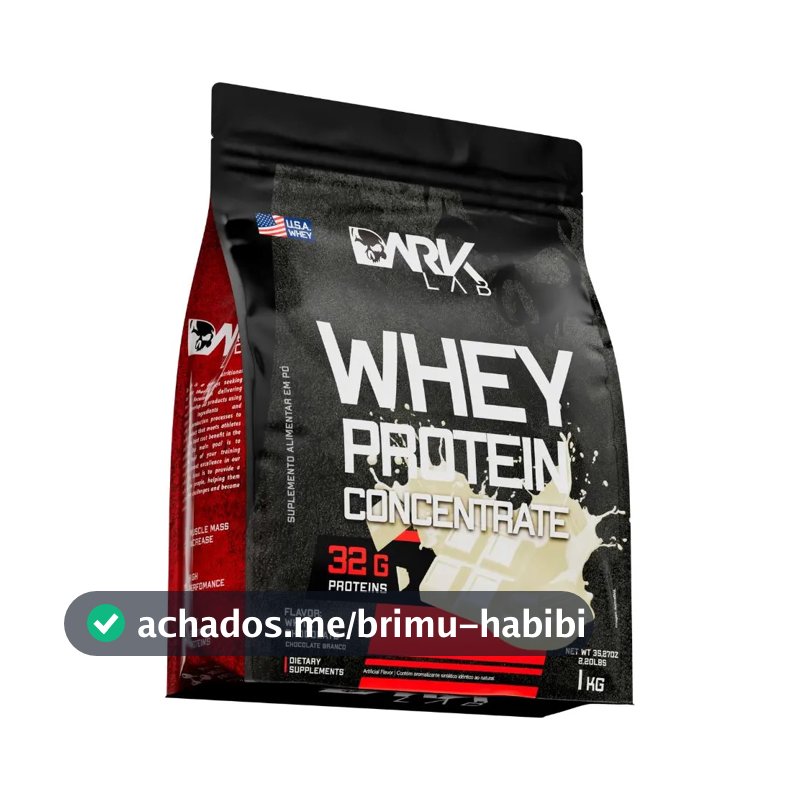 Whey Protein Concentrado 1kg Chocolate Branco Dark Lab
