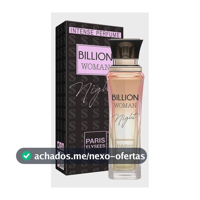 Perfume Billion Woman Night Paris Elysees Feminino Intense 100ml