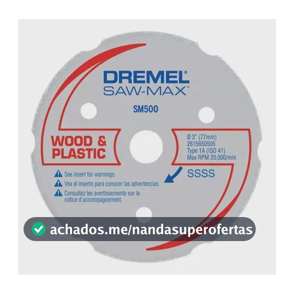 Disco De Corte De Serra Multiuso Dremel Sm500 Dsm500 Max
