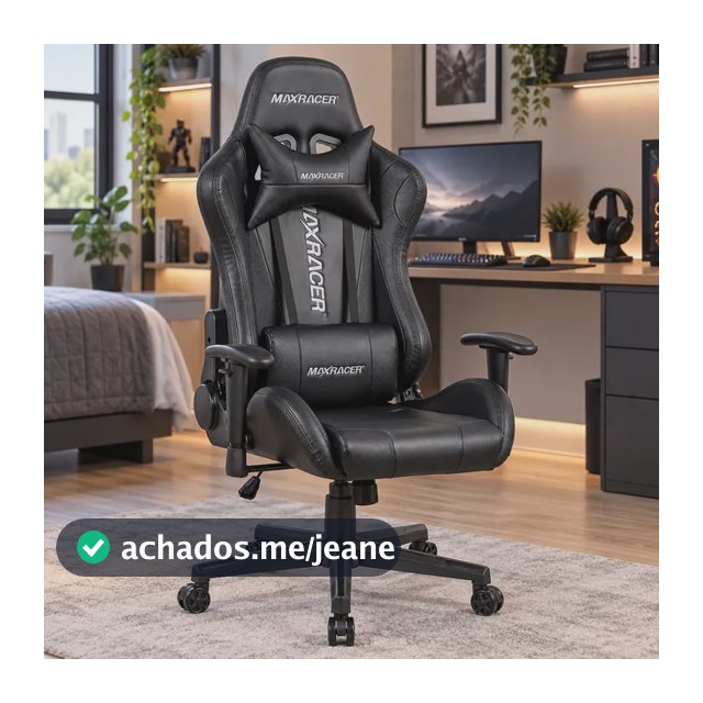 Cadeira Gamer Suporta 150kg Reclinável Maxracer Ergonômica