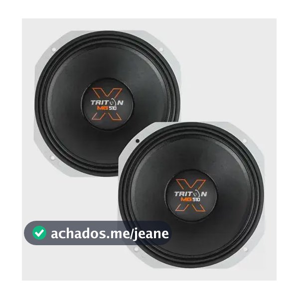 Par Alto Falante Médio Triton Mg510x 10p 8 Ohms 500w Rms