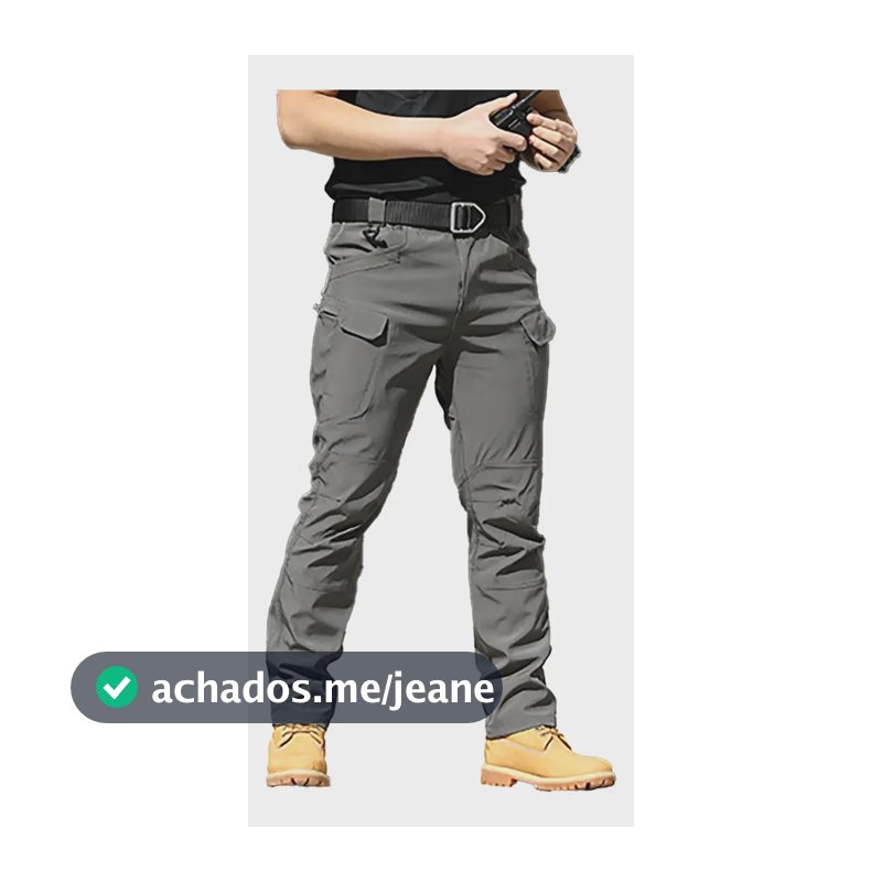 Calças Táticas Stretch X7 X9 Calças Multibolsos Homens X7-cinza 40
