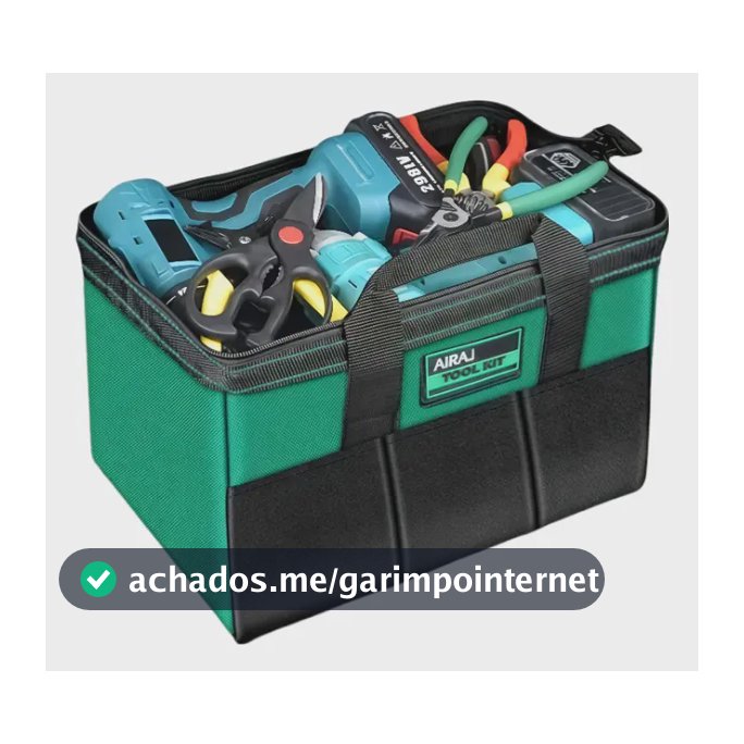 Bolsa De Ferramentas De Lona Grossa, Resistente E Durável Verde