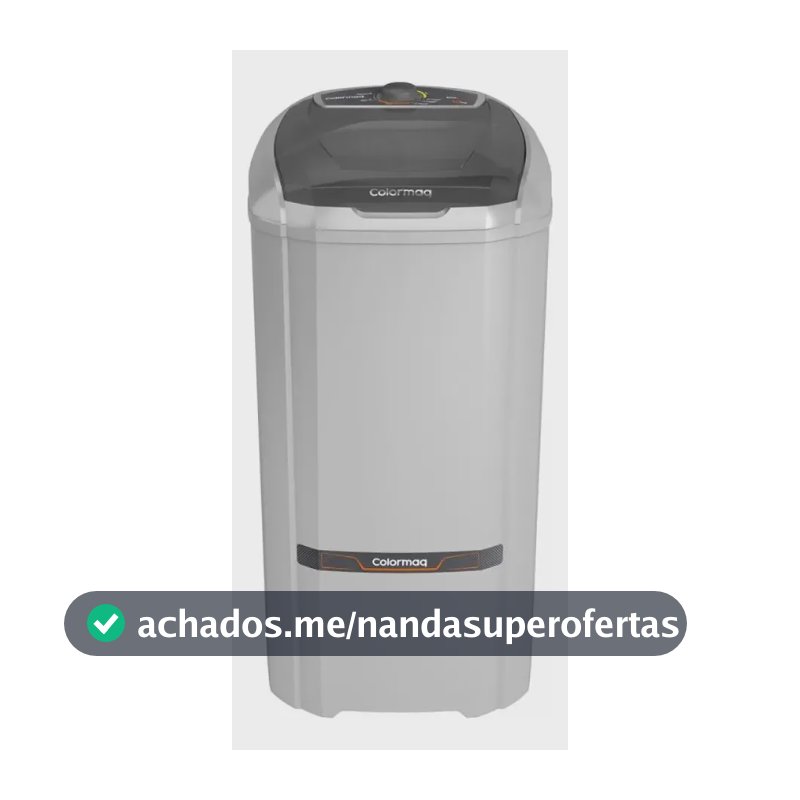 Tanquinho Colormaq Lavadora Roupas Semi-automática Lcs 10kg Cor Prata
