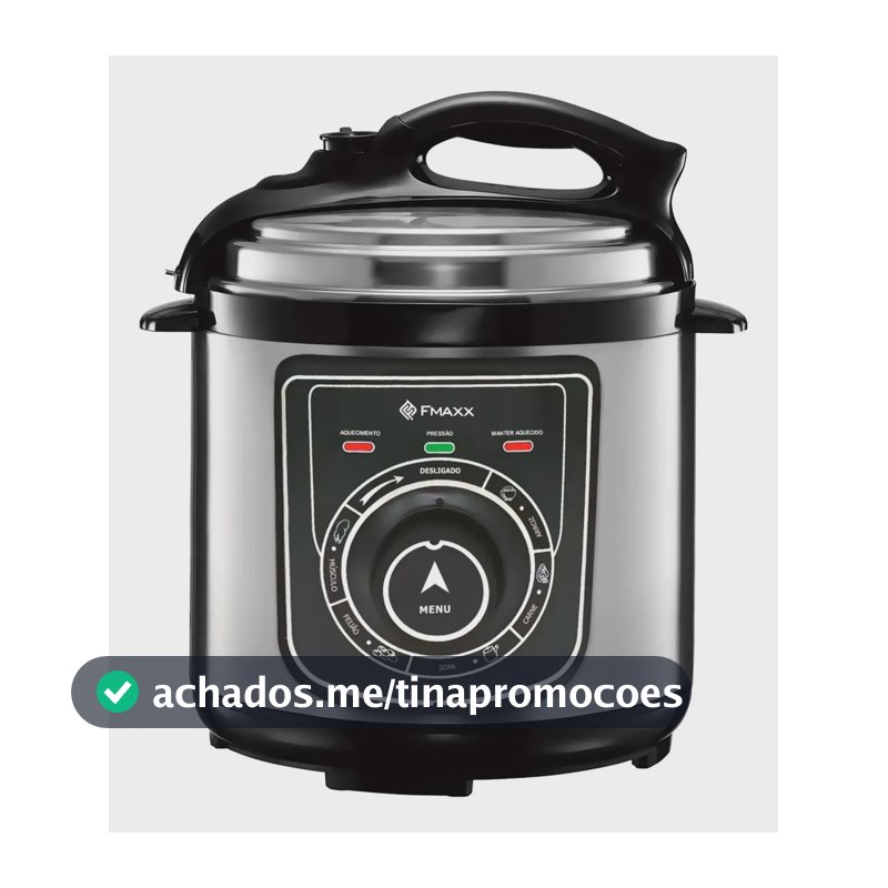 Panela De Pressão Elétrica Fmaxx Chef 4 Litros 800w Prateado 60hz
