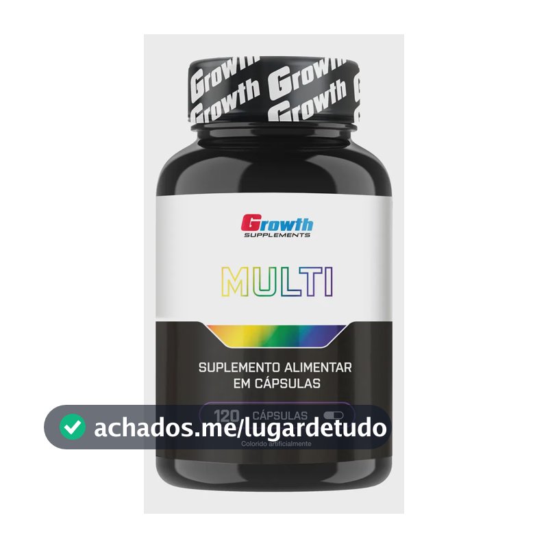 Multivitamínico Growth Supplements em cápsula Sem sabor x 100g de 120 un