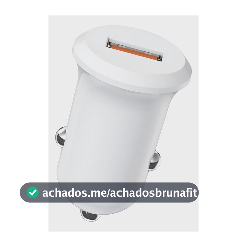 Carregador Veicular Turbo 18w Usb Carregador Celular Carro