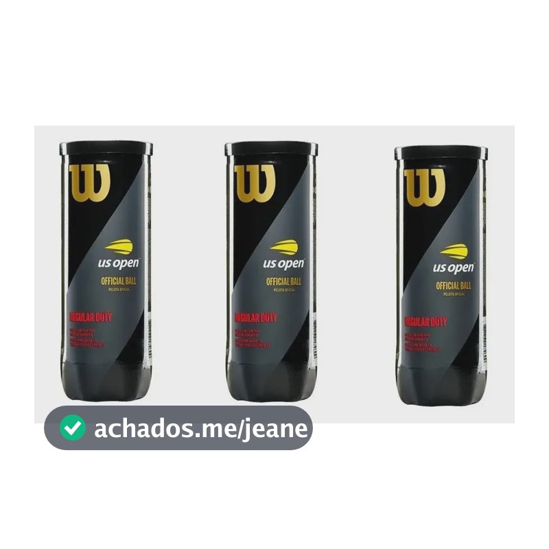 Bola Tênis Wilson Us Open Regular Duty Saibro-pack C/ 3tubos Amarelo