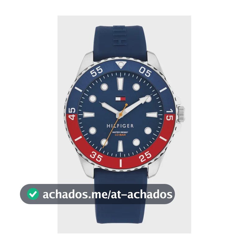 Relógio Tommy Hilfiger Masculino Borracha Azul 1792200