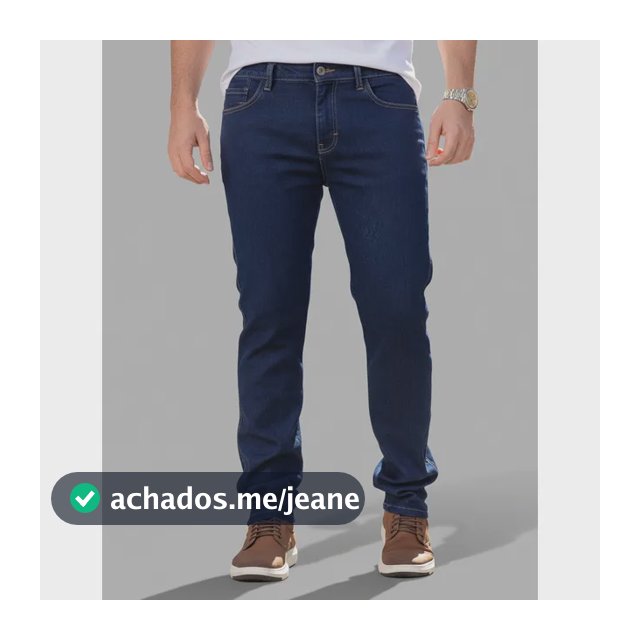 Calça Jeans Masculina Tradicional Com Elastano Premium