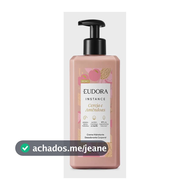Creme Hidratante Desodorante Instance Cereja E Amêndoas Cereja E Amendoas