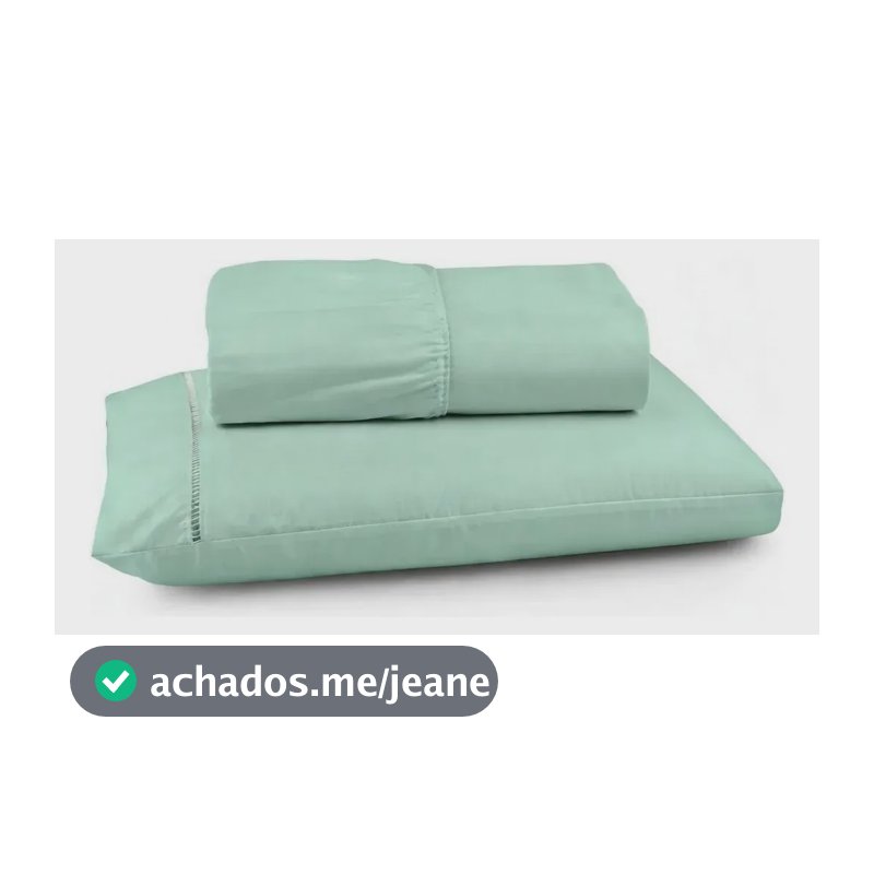 Jogo De Lençol Solteiro 2pçs C/ Elástico 400 Fios Hotel Verde-claro Liso