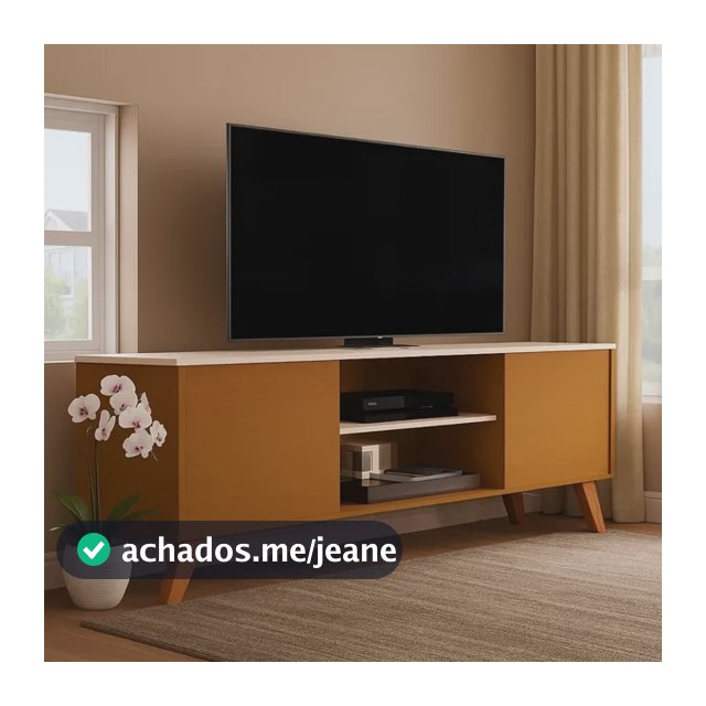 Rack Para Sala Bancada Portas Estante Tv Até 58 Home Helena