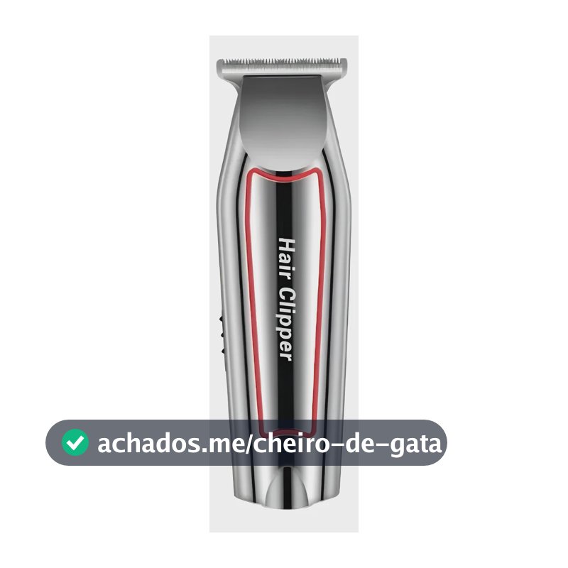 Maquina Cortar Cabelo Aparar Barba Kemei Km-032 Acabamento Prateado 127/220v