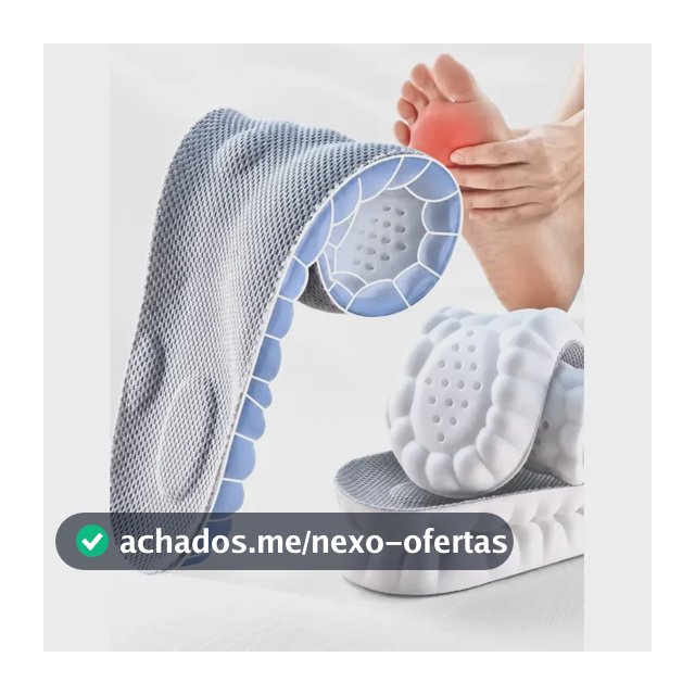 Palmilha De Altissimo Conforto 4d Tênis Sapatos Ortopédica