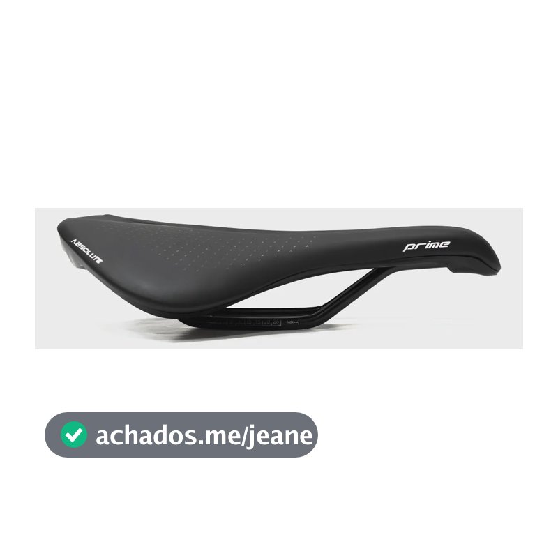 Banco Selim Bike Absolute Vazado Prime Mtb Speed 243x165mm Preto 24.3 Cm 16.5 Cm