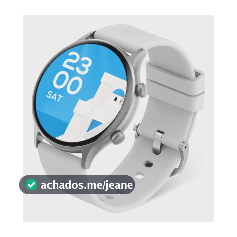 Smartwatch Bazik Prime Series 2026 W38 PRO MAX tela de 1.51" com pulseira de pulseira de silicone líquido com caixa cor cinza