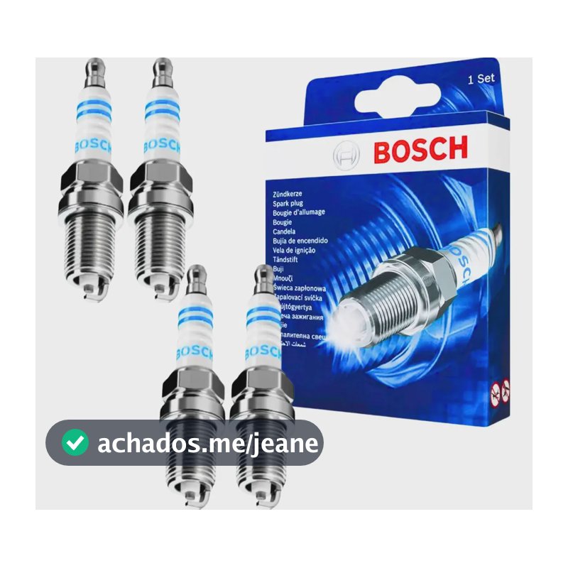 Jogo Velas Fox Gol Saveiro G4 G5 G6 G7 1.0 1.6 8v Flex Bosch