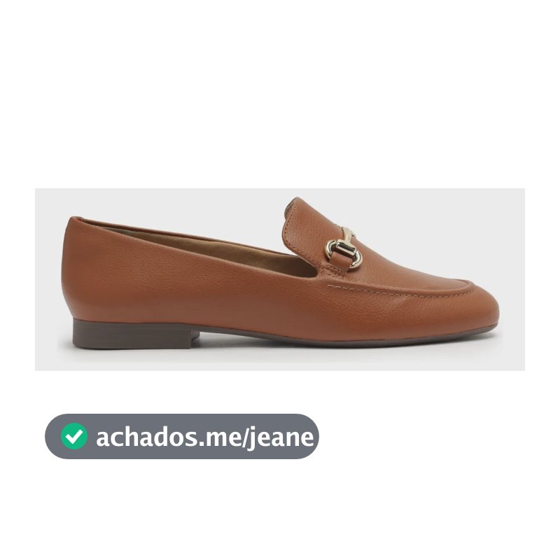 Mocassim Clássico Com Bridão Anacapri Marrom Com Bridão 36