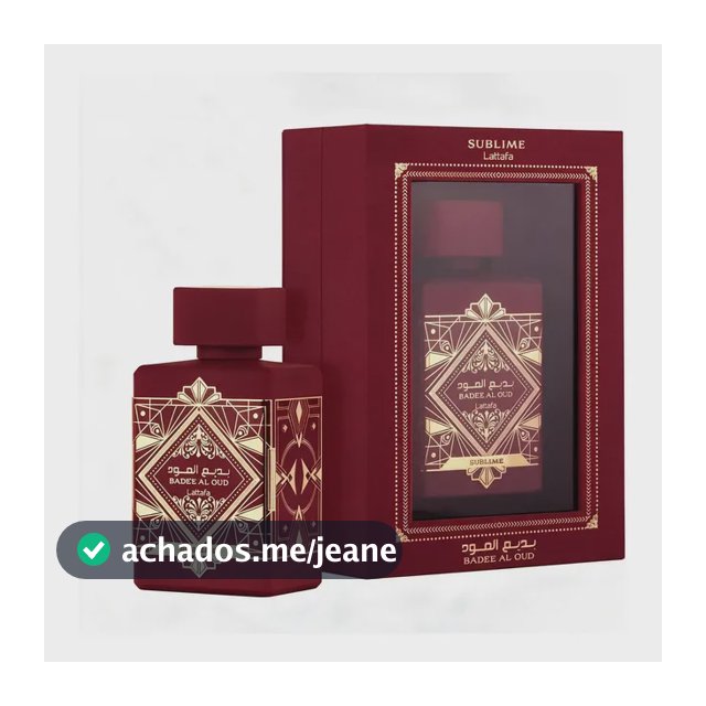Perfume Badee Al Oud Sublime Lattafa Edp 100 Ml