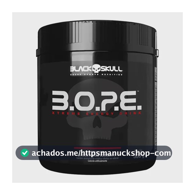 Pré Treino B.o.p.e - 300g - Sabor Frutas Vermelhas- Black Skull
