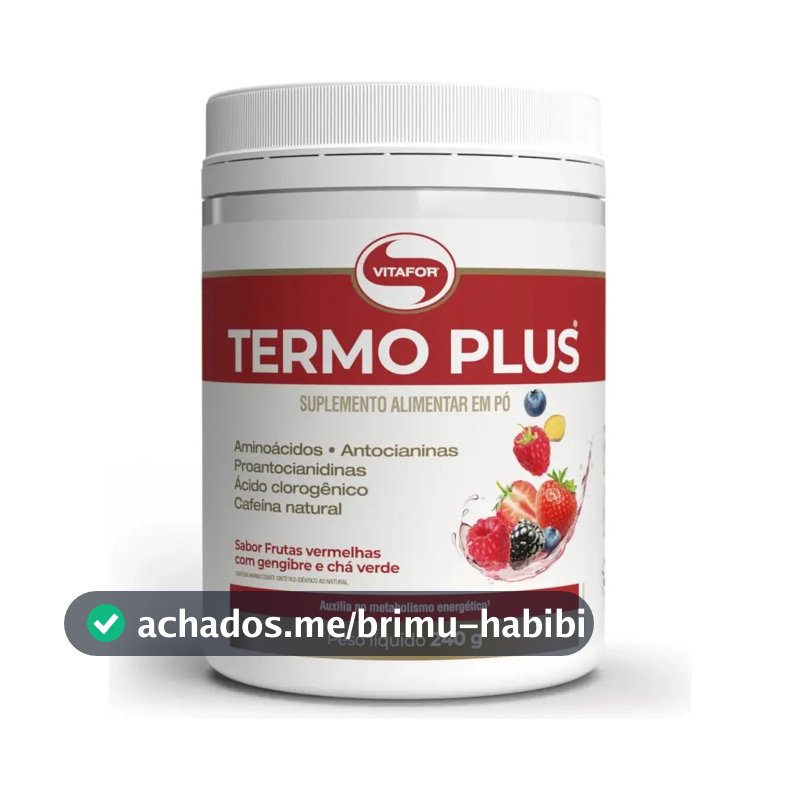 Suplemento Alimentar Termoplus Frutas Vermelhas Com Gengibre e Chá Verde 240g Vitafor