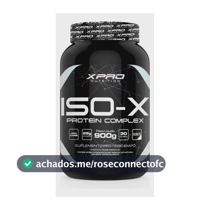 Whey Protein Isolado XPro Nutrition Iso-X Baunilha 900g Alta Pureza