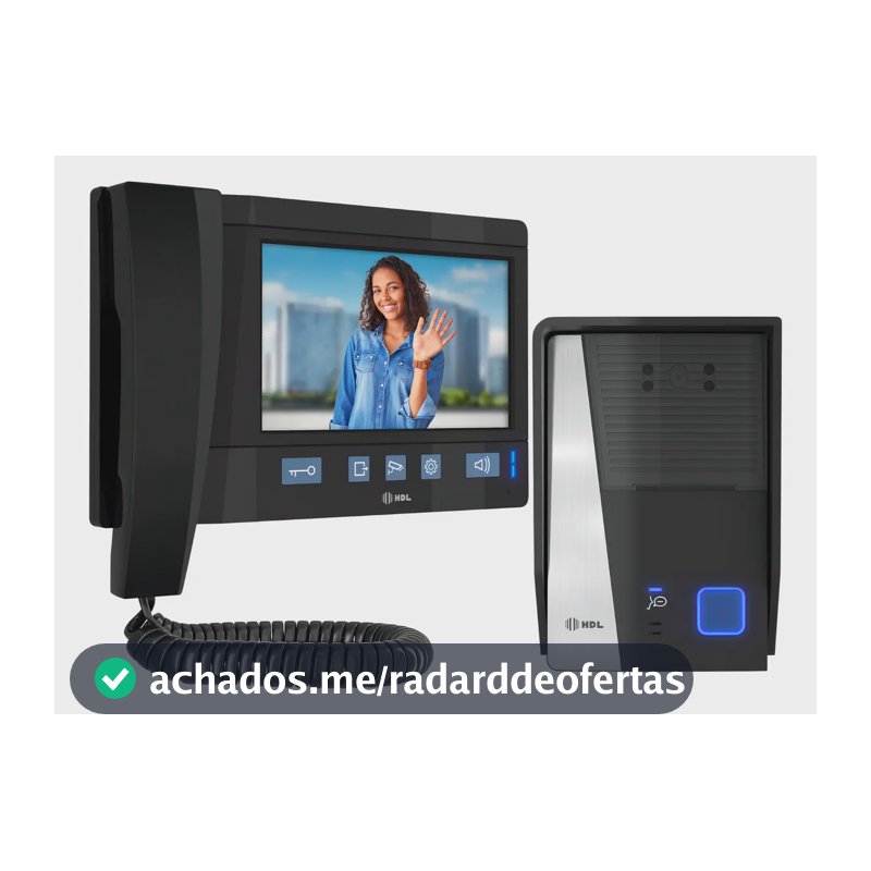 Vídeo Porteiro Eletrônico HDL Série Advance Tela 7" Câmera Noturna
