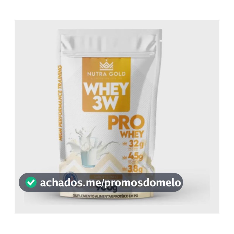 Whey Nutra Gold Pro Whey 3w 900g Sabor Leitinho
