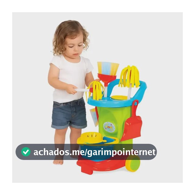 Carrinho Limpeza Infantil Brinquedo Completo Maral