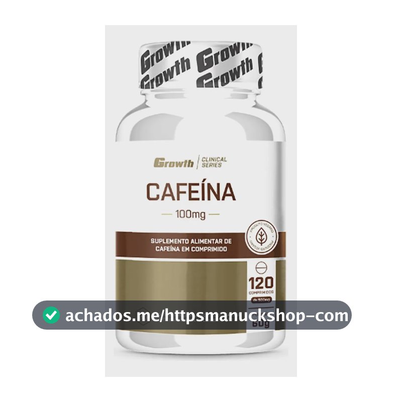 Cafeína 100mg - Growth Supplements Sabor Sem Sabor