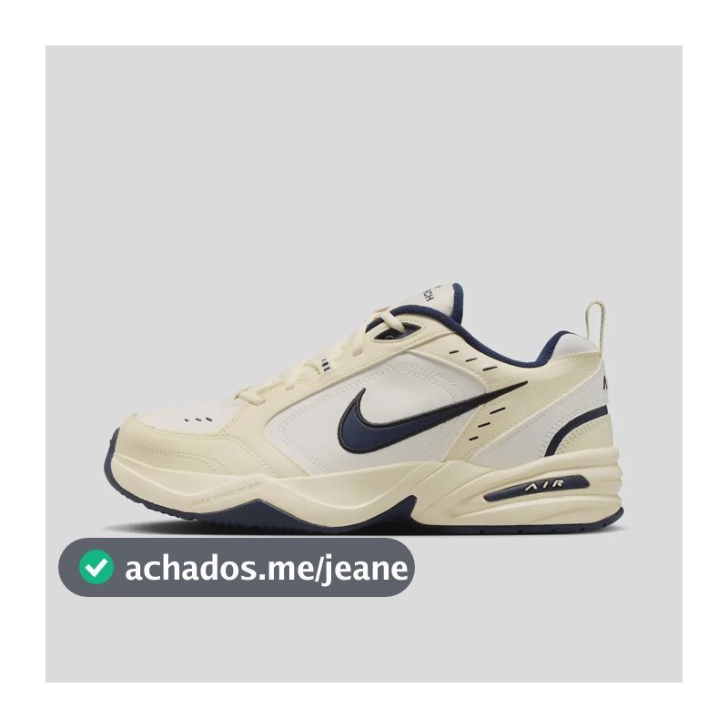 Tênis Nike Air Monarch Iv Masculino Branco/preto 42 Br