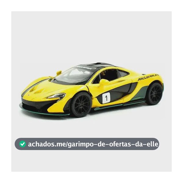 Mclaren F1 Gtr, 720s, P1, 675 Lt, 1:34 Kinsmart Color Yellow Listras
