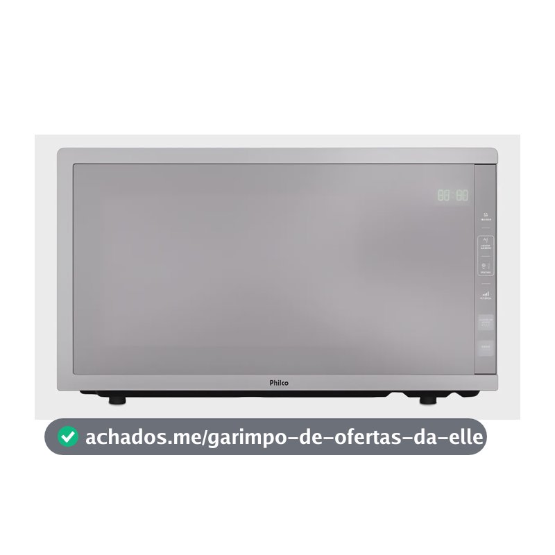 Micro-ondas Philco 33l Acabamento Inox Espelhado Pmo38t 110v