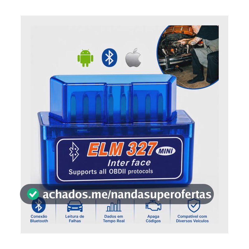 Scanner Automotivo Bluetooth Obd2 Android - Pronta Entrega